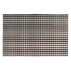 REGENT PLACE MATS WOVEN SILVER/BLACK PVC, (300X450MM)