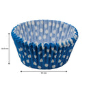 REGENT CAKE CUPS BLUE WITH WHITE DOTS 50 PIECE, (50MM:DX32.5MM)