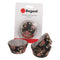 REGENT CAKE CUPS BLACK WITH PINK ROSES AND WHITE DAISIES 50 PCS, (50X32.5MM)