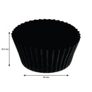 REGENT CAKE CUPS BLACK GLASSINE PAPER 50 PCS, (50X32.5MM)