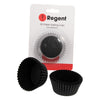 REGENT CAKE CUPS BLACK GLASSINE PAPER 50 PCS, (50X32.5MM)