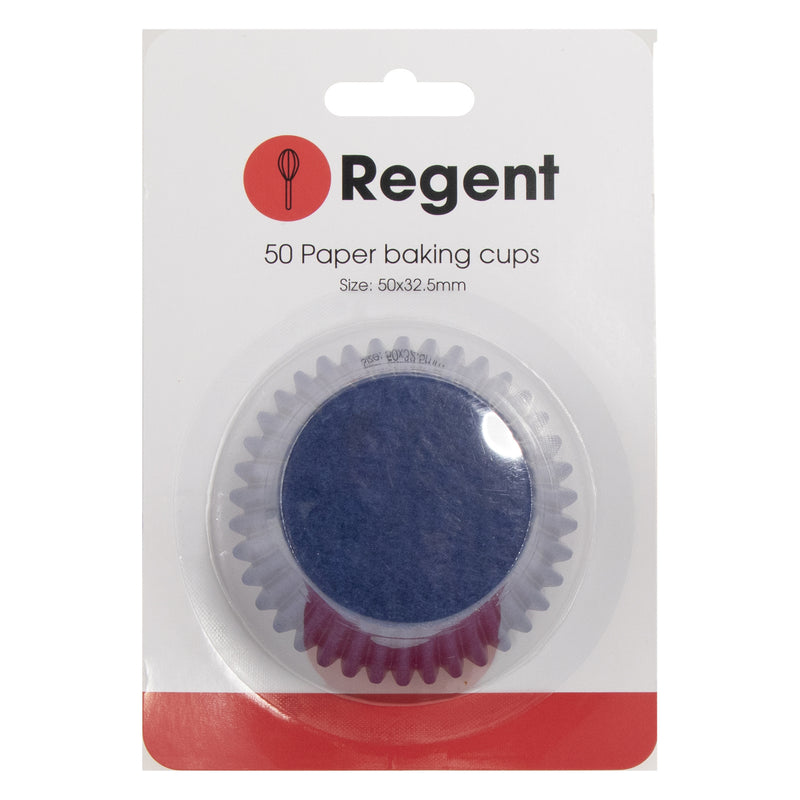 REGENT CAKE CUPS BLUE GLASSINE PAPER 50 PCS, (50X32.5MM)