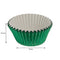 REGENT CAKE CUPS GREEN FOIL 50 PCS, (50X32.5MM)