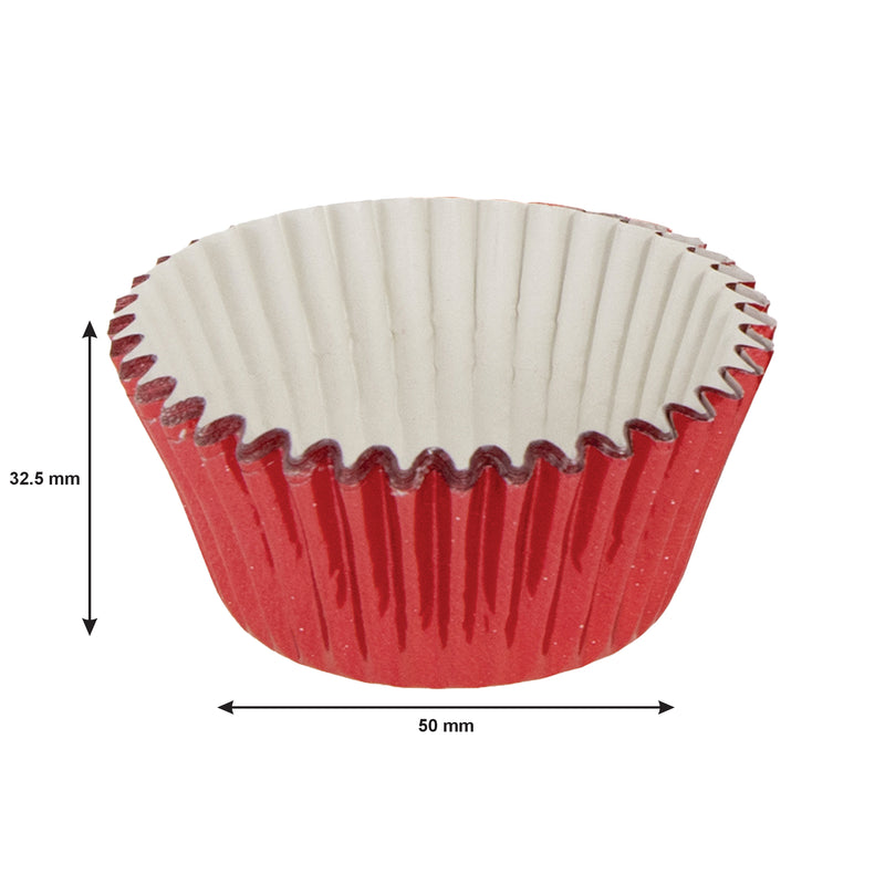 REGENT CAKE CUPS RED FOIL 50 PCS, (50X32.5MM)