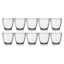 BAR BUTLER CLEAR PLASTIC SHOT GLASSES 10 PACK, (25ML)