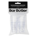 BAR BUTLER CLEAR PLASTIC SHOT GLASSES 10 PACK, (25ML)