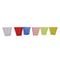 BAR BUTLER COLOURED SHOT GLASSES PLASTIC 6 PACK, 50ML (52MM DIAX48MM)