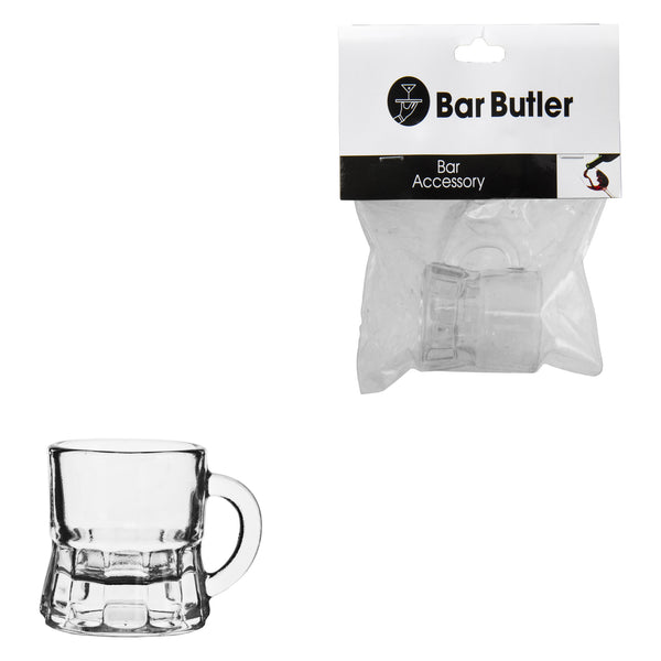 BAR BUTLER TOT GLASS WITH HANDLE, 25ML (43MM DIAX60X45MM)