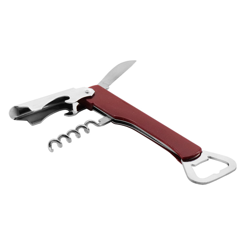 BAR BUTLER WINE & BOTTLE OPENER MAROON, (140X40X12MM)