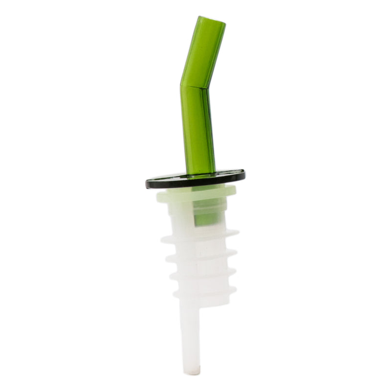 BAR BUTLER WHISKEY GATE POURER GREEN PLASTIC 2 PACK, (100X30MM DIA)