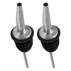 BAR BUTLER FREE FLOW POURER STAINLESS STEEL 2 PACK, (30MM DIAX116MM) - SEAL 24MM DIA