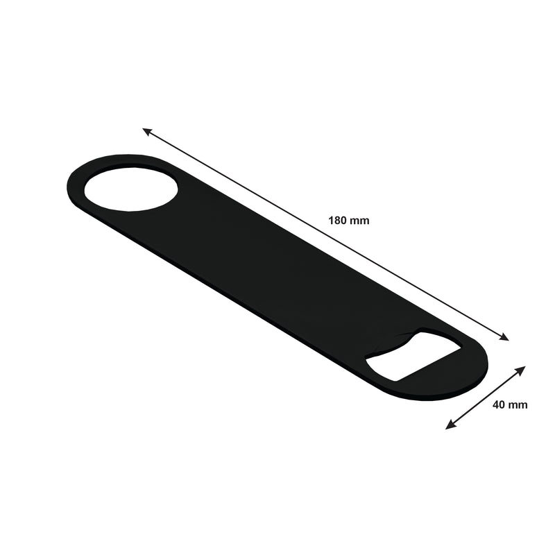 BAR BUTLER BAR BLADE BOTTLE OPENER ST STEEL MATTE BLACK, (178X40MM)