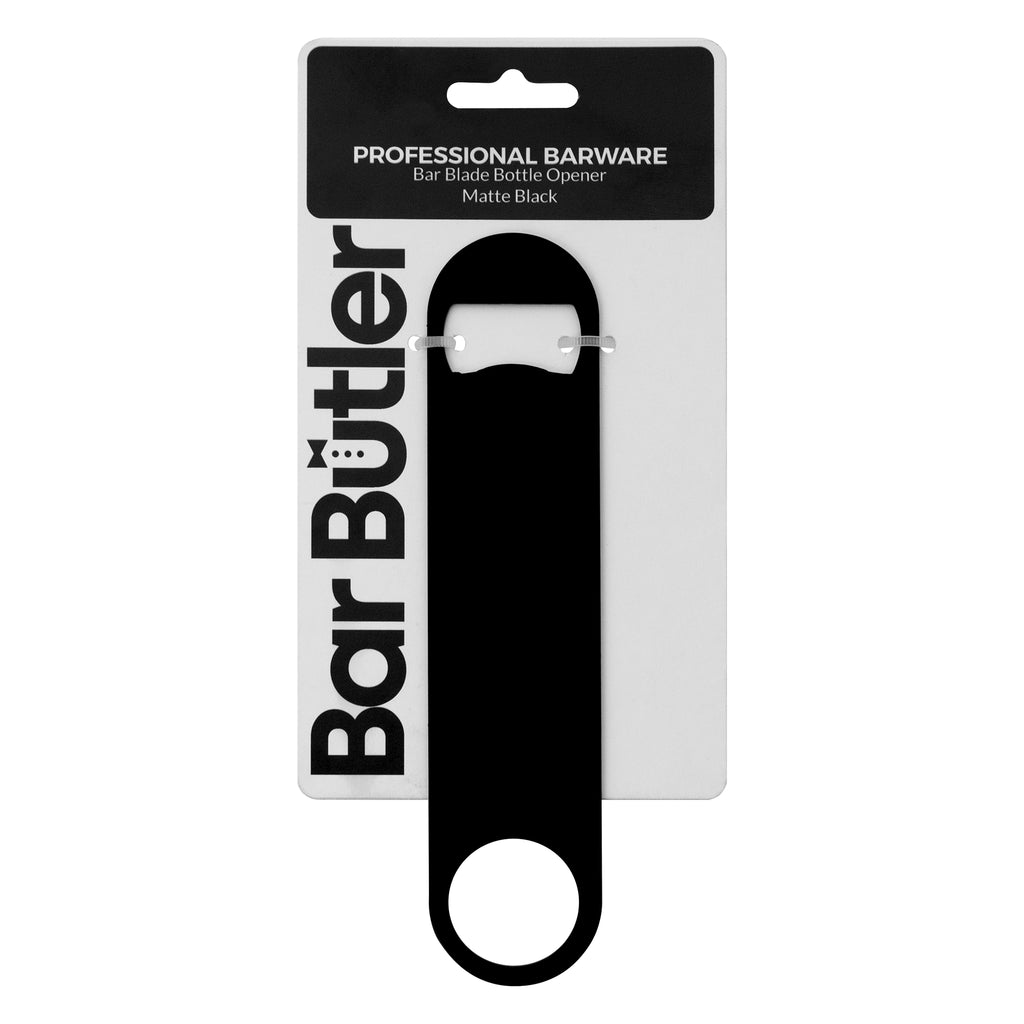 BAR BUTLER BAR BLADE BOTTLE OPENER ST STEEL BLACK, (180X40MM)