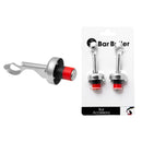 BAR BUTLER BOTTLE STOPPER/FIZZ GUARD ST STEEL 2 PACK, (32MM DIAX100MM)