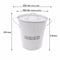 BAR BUTLER ICE BUCKET WITH HANDLES, PLASTIC LINER & LID WHITE & MOTTLED BLACK, 3LT (195MM DIAX230MM)