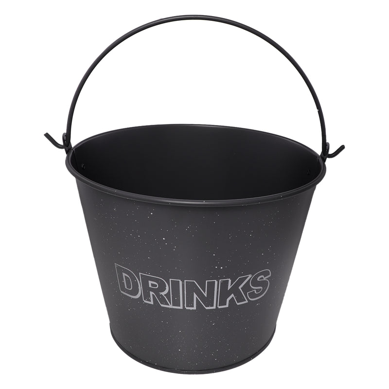 BAR BUTLER ICE BUCKET WITH HANDLE GREY AND MOTTLED WHITE, 5LT (230MM DIAX180MM)