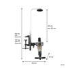 BAR BUTLER TOT MEASURE DISPENSER 25ML WITH SHELF BRACKET, (320X160X80MM)