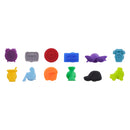 BAR BUTLER WINE GLASS SILICONE MARKER CHARMS 12 PIECE SET, (20MM EA)