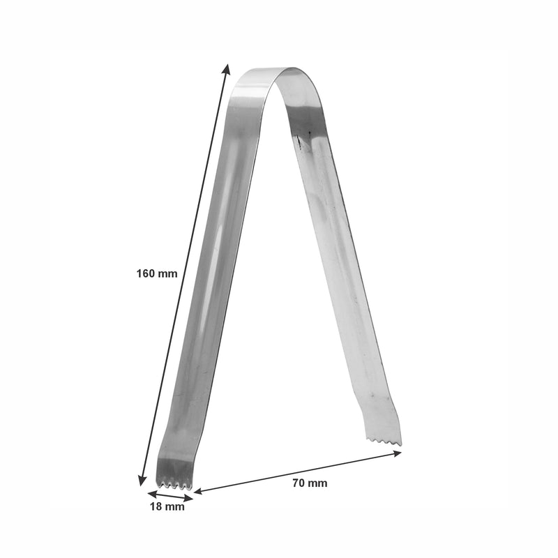 BAR BUTLER ICE TONGS ST STEEL, (160X18MM)