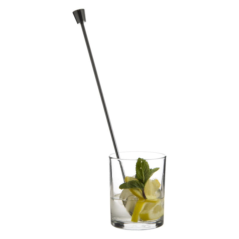 BAR BUTLER SWIZZLE SPOON ST STEEL, (32X16X280MM)