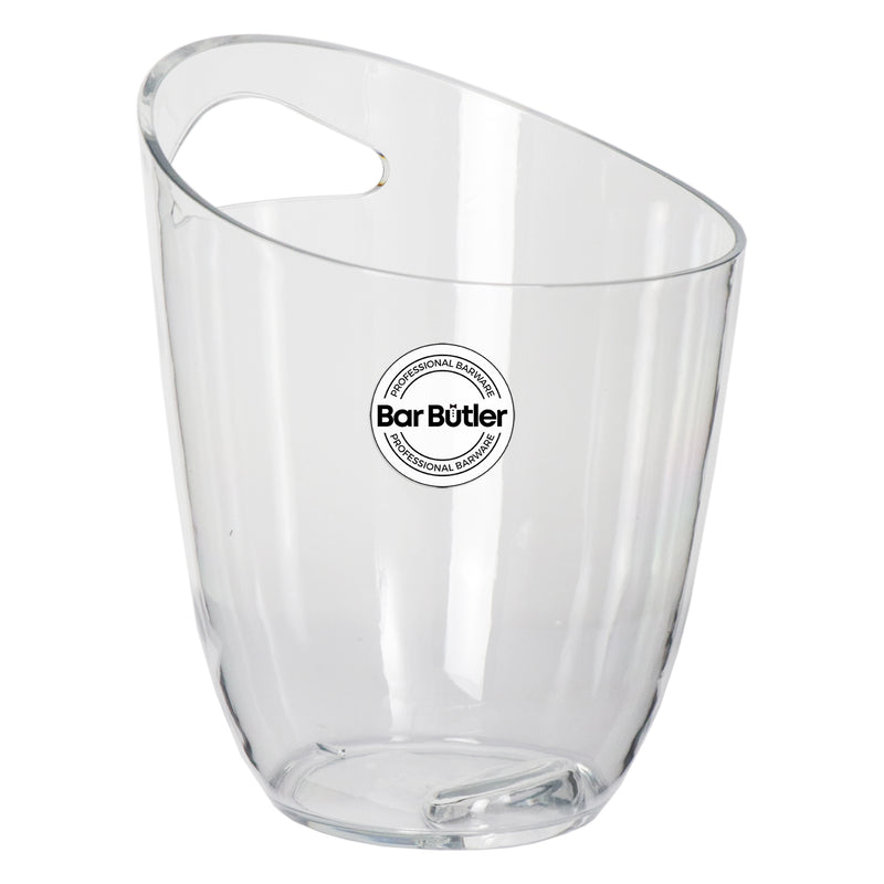 BAR BUTLER WINE BUCKET CLEAR PS PLASTIC, 3LT (190MM DIAX240MM)