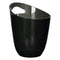 BAR BUTLER WINE BUCKET TRANSPARENT BLACK PS PLASTIC, 3LT (190MM DIAX240MM)