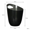 BAR BUTLER WINE BUCKET TRANSPARENT BLACK PS PLASTIC, 3LT (190MM DIAX240MM)