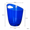 BAR BUTLER WINE BUCKET TRANSPARENT BLUE PS PLASTIC, 3LT (190MM DIAX240MM)