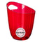 BAR BUTLER WINE BUCKET TRANSPARENT RED PS PLASTIC, 3LT (190MM DIX240MM)