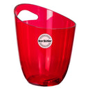 BAR BUTLER WINE BUCKET TRANSPARENT RED PS PLASTIC, 3LT (190MM DIX240MM)