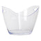 BAR BUTLER WINE BUCKET OVAL CLEAR PS PLASTIC, 4LT (270X205X155MM)