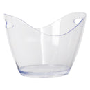 BAR BUTLER WINE BUCKET OVAL CLEAR PS PLASTIC, 4LT (270X205X155MM)