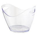 BAR BUTLER WINE BUCKET OVAL CLEAR PS PLASTIC, 4LT (270X205X155MM)