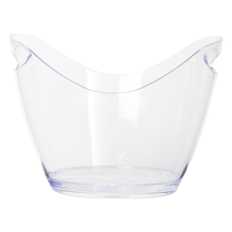 BAR BUTLER WINE BUCKET OVAL CLEAR PS PLASTIC, 4LT (270X205X155MM)