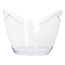 BAR BUTLER WINE BUCKET OVAL CLEAR PS PLASTIC, 4LT (270X205X155MM)