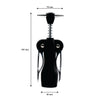 BAR BUTLER MERMAID WING CORKSCREW BOTTLE OPENER BLACK, (187X70X38MM)