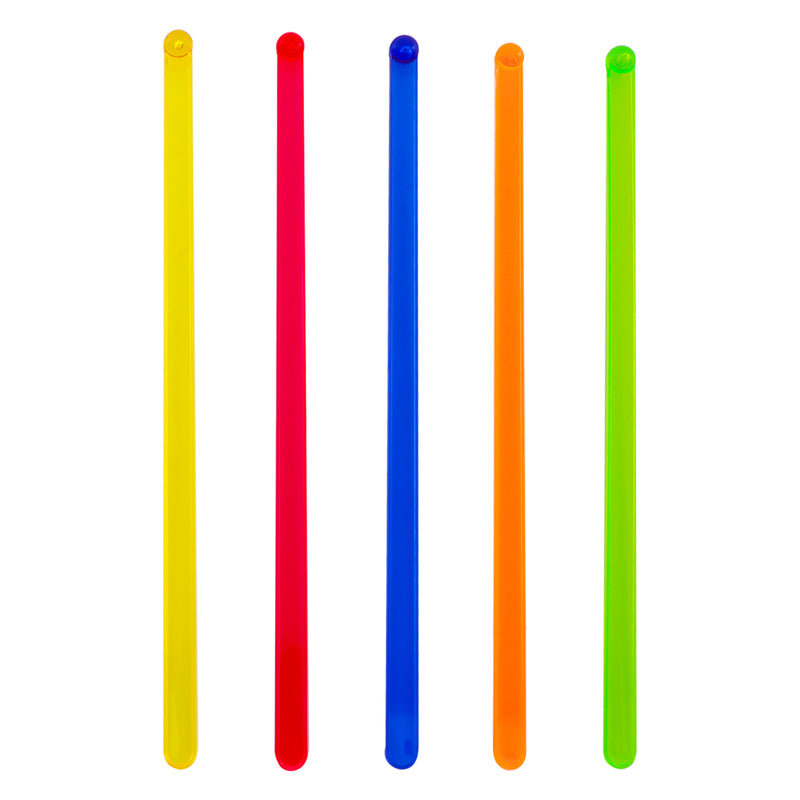 BAR BUTLER COLOURED PLASTIC STIRRERS 20 PIECES, (165X5MM)