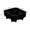 BAR BUTLER BLACK SILICONE ICE BALL (4) MOULD, (126X130X50MM)