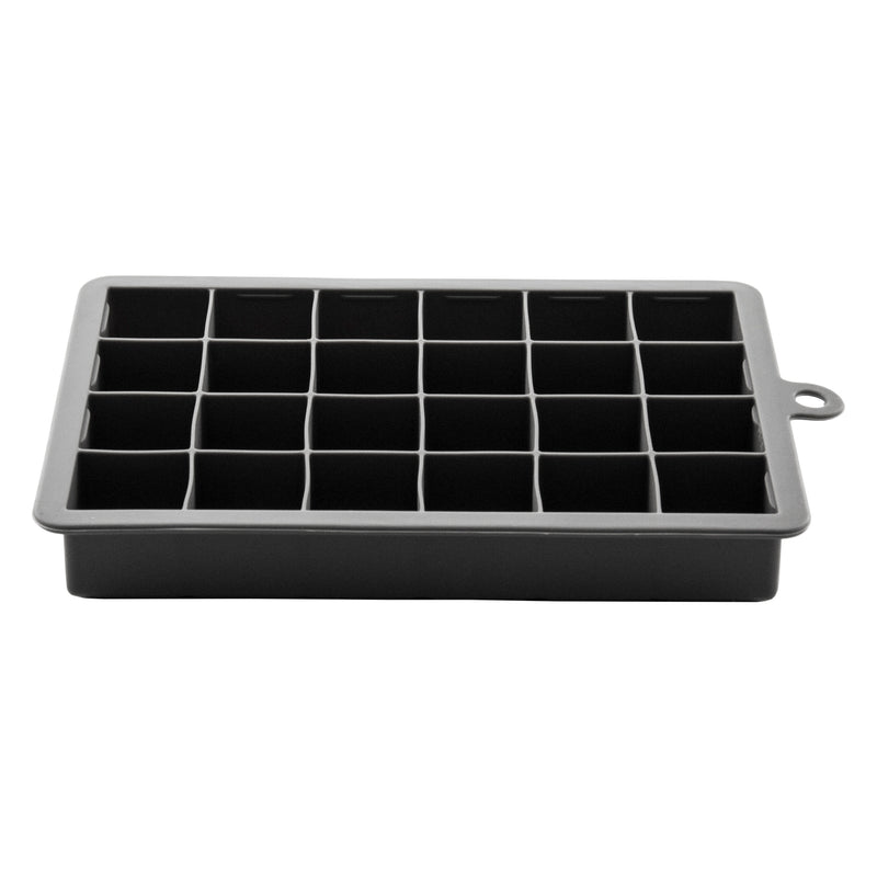 BAR BUTLER GREY SILICONE ICE CUBE (24) TRAY, (195X125X25MM)