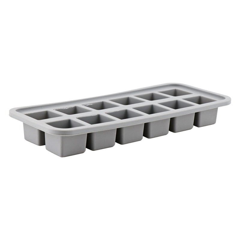 BAR BUTLER GREY SILICONE ICE CUBE (12) TRAY, (260X110X30MM)