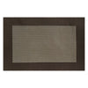 REGENT PLACE MATS WOVEN PVC BROWN WITH BORDER 4 PACK ROLL, (450X300MM)