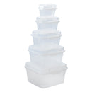 REGENT PLASTIC KEMPY SQUARE STORAGE BOX CLEAR, 350ML (100X125X65MM)