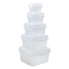 REGENT PLASTIC KEMPY SQUARE STORAGE BOX CLEAR, 350ML (100X125X65MM)