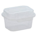 REGENT PLASTIC KEMPY SQUARE STORAGE BOX CLEAR, 350ML (100X125X65MM)