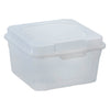 REGENT PLASTIC  KEMPY SQUARE STORAGE BOX CLEAR, 2.1LT (195X195X115MM)