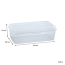 REGENT PLASTIC KEMPY RECTANGULAR STORAGE BOX CLEAR, 4.6LT (350X200X115MM)