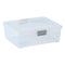 REGENT PLASTIC PINKI STORAGE BOX CLEAR & GREY, 3.7LT (260X220X90MM)