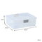 REGENT PLASTIC PINKI STORAGE BOX CLEAR & GREY, 3.7LT (260X220X90MM)