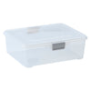 REGENT PLASTIC PINKI STORAGE BOX CLEAR & GREY, 3.7LT (260X220X90MM)