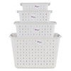 REGENT PLASTIC HARMONY LINE LARGE BASKET CLEAR & GREY, (345X280X130MM)